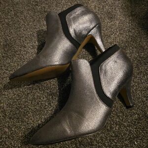 Chic Metallic Heeled Boots
